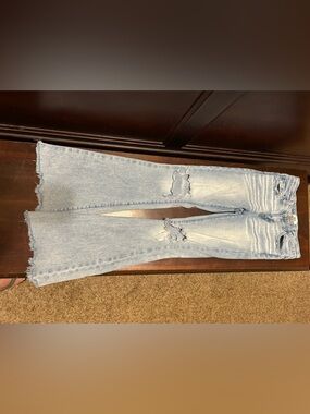 BKE Light Blue Distressed Skinny Jeans